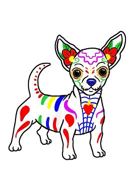 Chihuahua Sugar Skull