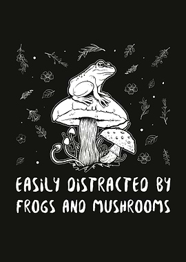 Cottagecore Frog Mushroom