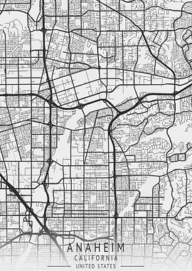 Anaheim California MAP
