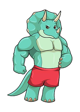 Triceratops Bodybuilder