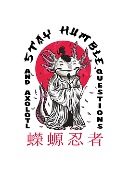 Funny Axolotl Sensei Gift