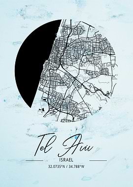 Tel Aviv Alpha Watercolor