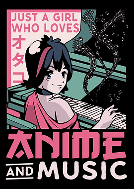 Japanese Anime Music Girl