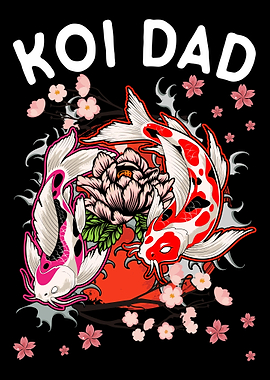 Koi Fish Farmer Dad