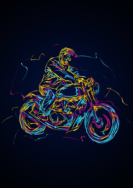 Abstract colorful MX