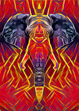 Elephant Abstract