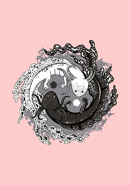 Axolotl Yin Yang