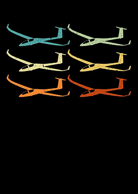 Retro Glider Aircraft