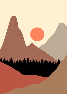 mountain in the morning