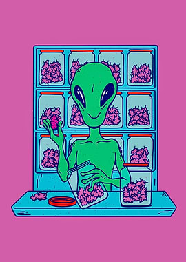 Alien motivational wine