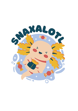 Snaxalotl Funny Axolotl