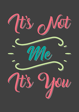 Its Not Me Its You