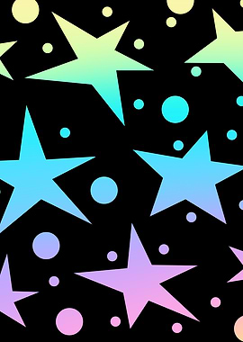 Pastel Rainbow Stars