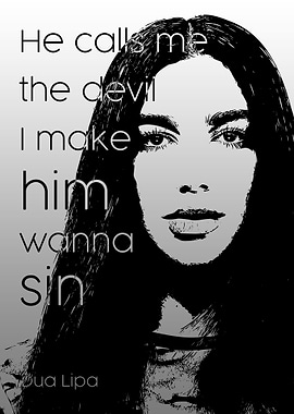 Dua lIpa portrait quote