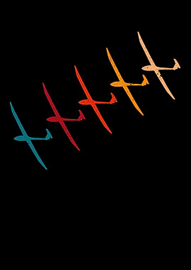 Retro Glider Aircraft