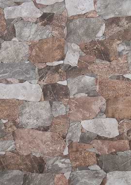 Santorini Stone Wall 1