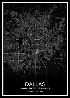 Dallas Black Map