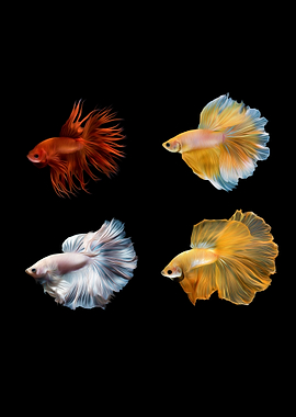 Betta fish siamese Koi IV