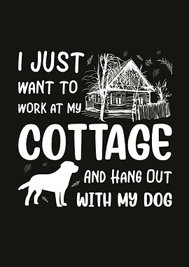 Cottagecore Cottage Dog