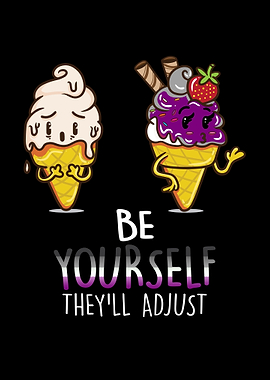 Asexual Pride Cute Ice