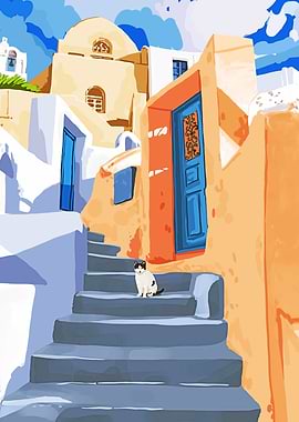 Cat in Greece