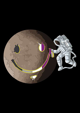 Asexual Funny Astronaut