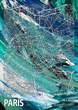 Paris City Map France