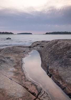 Evening by the coast