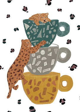 Leopard coffee cup