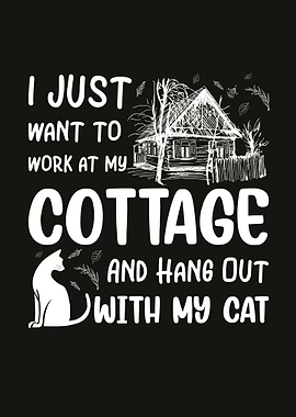 Cottagecore Cottage Cat