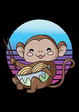 Funny Ramen Monkey Lovers