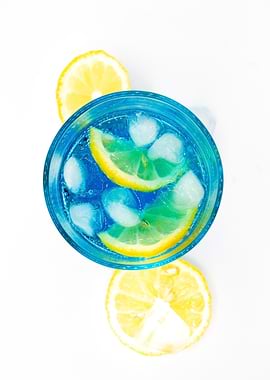 Blue cocktail