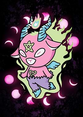 Cute Pastel Goth Devil