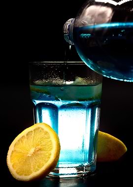 Blue cocktail