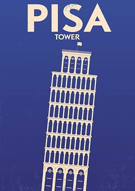 Pisa vintage tower