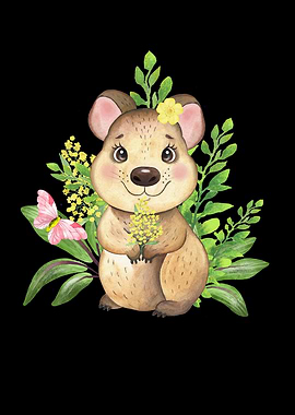Floral Quokka