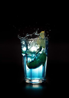 Blue cocktail