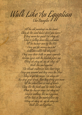 Walk Like an Egyptian