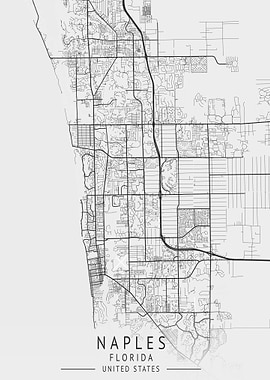 Naples Florida City Map