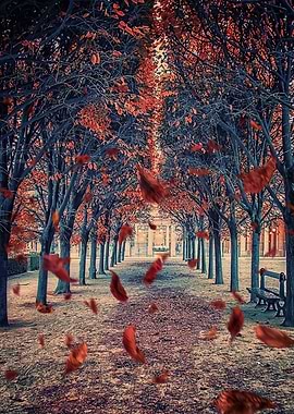Palais Royal in autumn