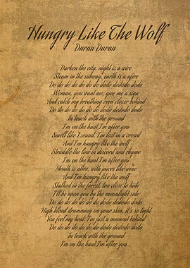 Hungry Like a Wolf Lyrics