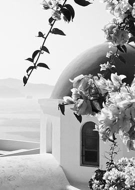 Santorini Oia BW 3