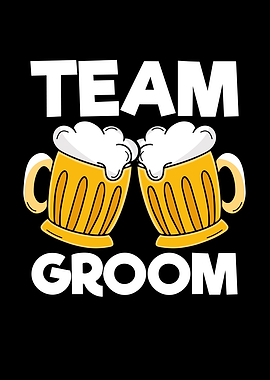 Team groom beer