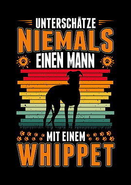 Whippet Hund Mann Windhund