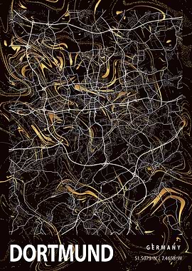 Dortmund City Map Germany
