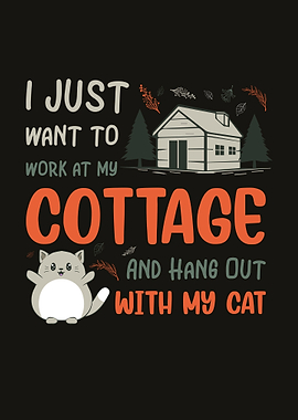 Cottagecore Cottage Cat