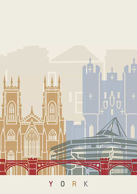York skyline poster