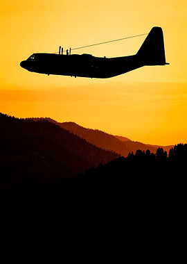 Military transport plane