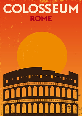 Colosseum italy vintage