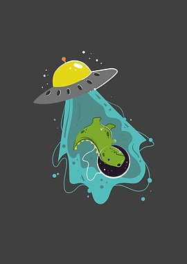 UFO dinosaur Abduction